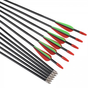 Elong Outdoor 114478 ID5MM 28 pollici Freccia in fibra di vetro Streamline TPU Brevolgimento per tiro con l\'arco Target LOOTING