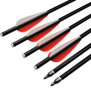 Elong Outdoor 117011 16inch OD8MM 8031 ​​Bulloni in fibra di vetro Bulloni da tiro con l\'arco con il bullone della balestra