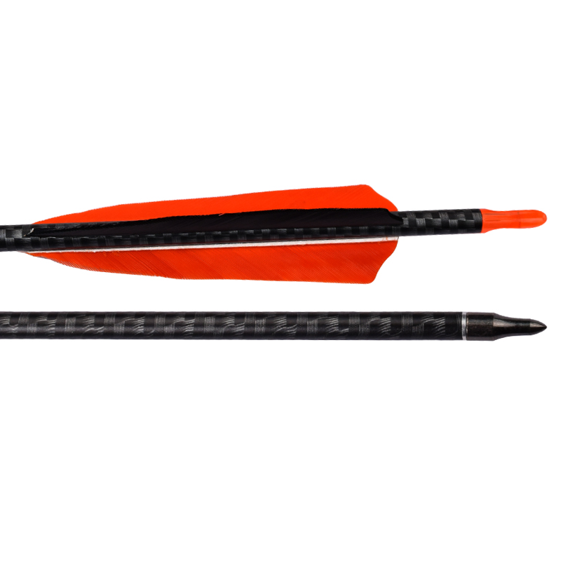 Elong Outdoor 110245 ID6.2MM SP500 3K Freccia in carbonio con piuma di tiro con l\'arco che tiro usando