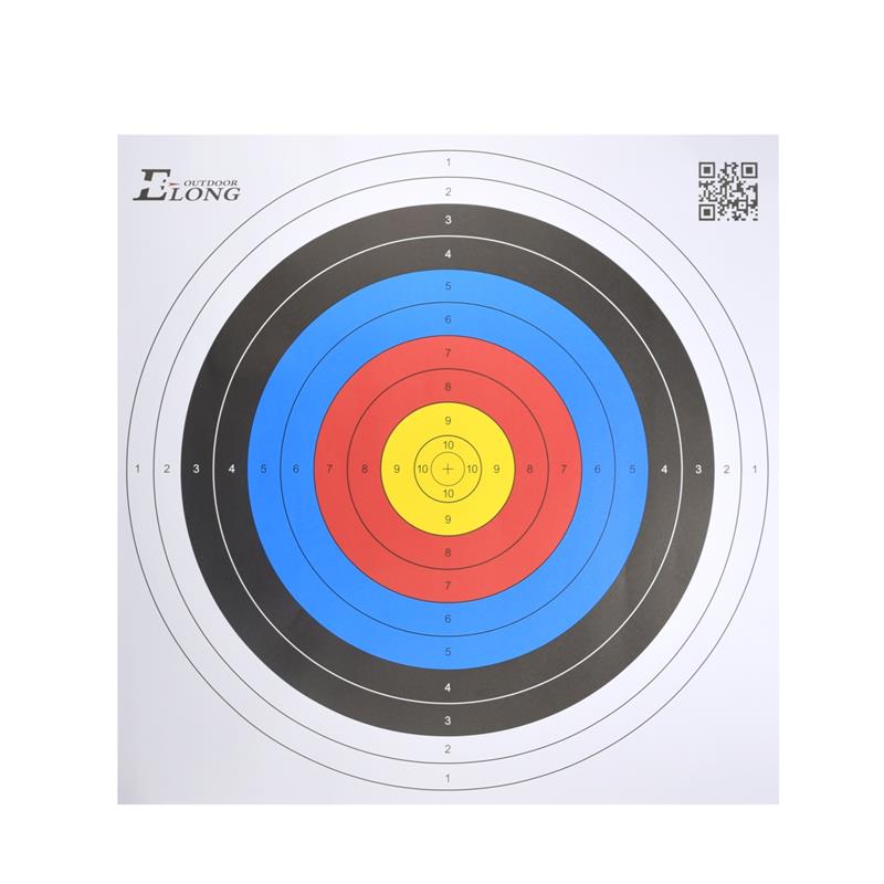 Elong Outdoor 41TF01 60 * 60 cm Target Face Paper per la pratica del bersaglio della pratica del tiro con l\'arco