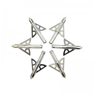 Nika Tiro con l\'arco 15B023 3 Bladri fissi 100/125 GRANDE Caccia Broadheads Bullone Bullone Bullone a tiro connecker