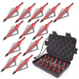 Elongarrow 15B005 100 grain Broadhead arrow Punte di caccia a vite freccia Broadheads