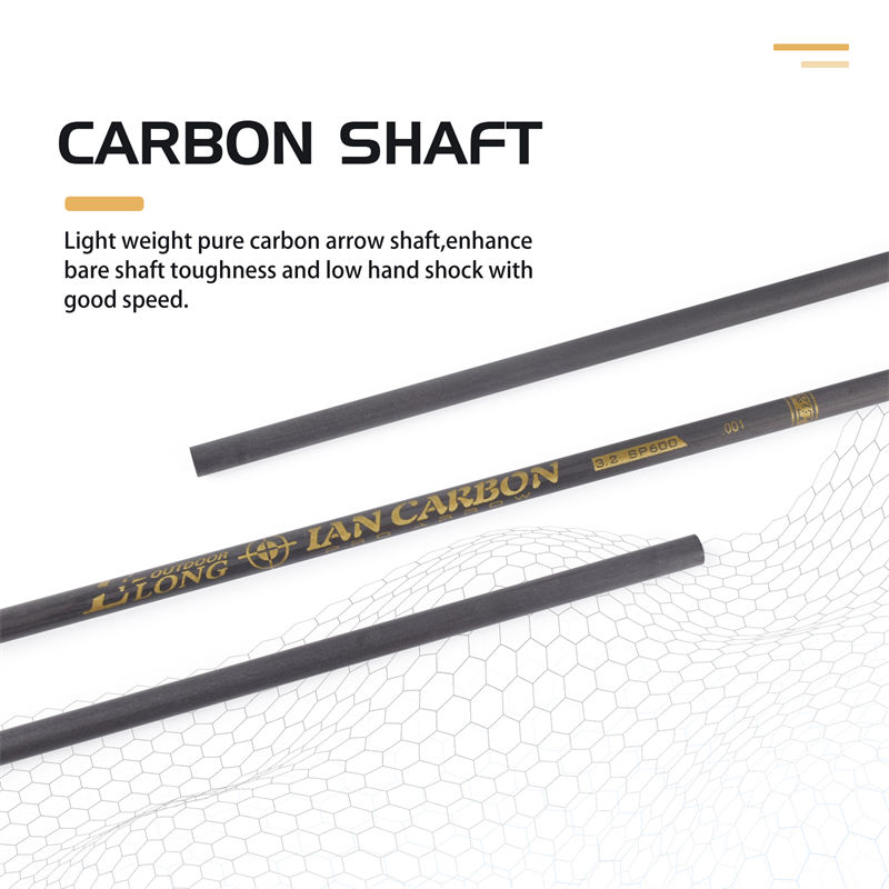 Elongarrow 32 pollici 32 mm SP600 Freccia in fibra di carbonio per arcieri