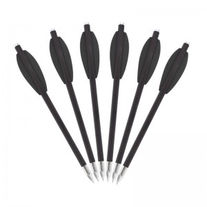 Elongarrow 119612-04 bulloni della balestra a pistola con 2pcs black color freccia vane